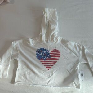 NWT Old Navy crop thin hoodie
